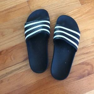 Adidas Adilette slides, barely worn